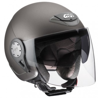 Casque Jet Givi 10.5 Luxe Noir Blue 4 Rider