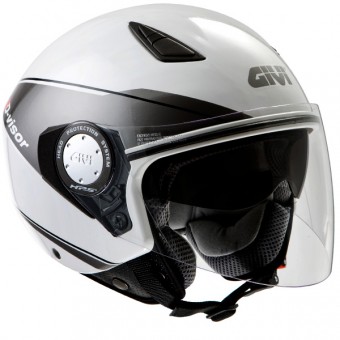 Casque Jet Givi 10.6 D-Vision Blanc