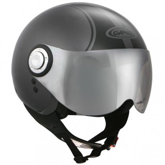 Casque Jet GPA District Gris Titan Metal