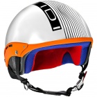 Casque Jet IDI Mini Stripes Blanc Mat - Noir