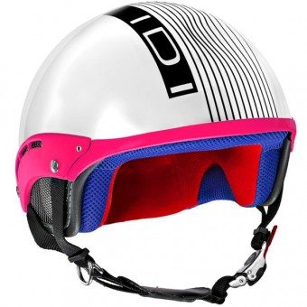 Casque Jet IDI Mini Stripes Blanc - Noir