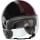 Casque Jet IDI Stripes Noir  - Bordeaux