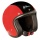 Casque Jet Airborn AB 22 Rouge Noir Mat