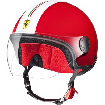 Casque Jet Ferrari Start Rouge