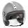 Casque Jet IDI Stripes Gris Mat - Blanc