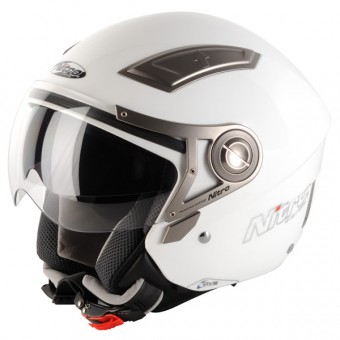 Casque Jet Nitro NP-100J Insigna Blanc