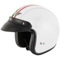 Casque moto Nitro X580 Cuir Blanc Vert Rouge