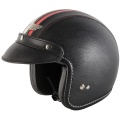 Casque Nitro X580 Cuir Noir Blanc Rouge