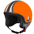 Casque moto Laura Smith Custom R66 Orange Brillant