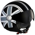 Casque moto Lazer Rider Flag Noir Gris Blanc