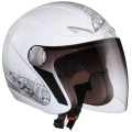 Casque moto Lazer Tempo Lilium Blanc