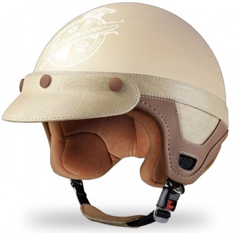 Casque Jet Borsalino Panama creme mat