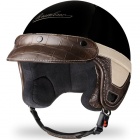 Casque Jet Borsalino Panama Croco Noir