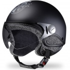 Casque Jet Borsalino Tweed Noir mat