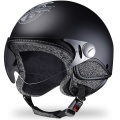 Casque Jet Borsalino Tweed Noir mat