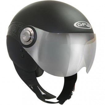 Casque Jet GPA New A-Nium Noir Mat