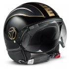 Casque Jet Momo Design Avio Noir Metal Or