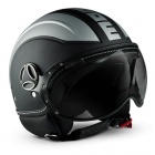 Casque Jet Momo Design Avio Noir Silver Mat