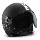Casque Jet Momo Design Fighter II Noir Mat Blanc 4