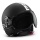 Casque Jet Momo Design Fighter II Noir Mat Blanc 4