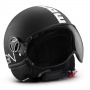 Casque Jet Momo Design Fighter II Noir Mat Blanc 4