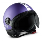 Casque Jet Momo Design Fighter II Violet Mat Blanc 11