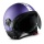 Casque Jet Momo Design Fighter II Violet Mat Blanc 11
