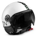 Casque moto Momo Design Fighter II Blanc Brillant Noir