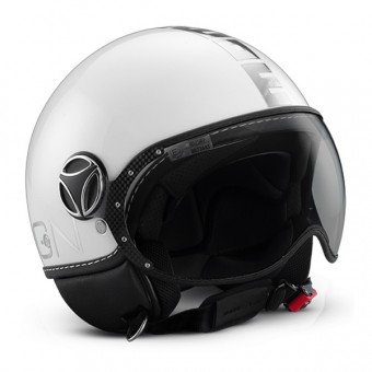 Casque Jet Momo Design Fighter II Blanc Quartz Chrome 8