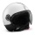 Casque Jet Momo Design Fighter II Blanc Quartz Chrome 8
