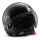 Casque Jet Momo Design Fighter II Noir Brillant Chrome 2