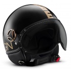 Casque Jet Momo Design Fighter II Noir Brillant Or 1 Casque Jet Momo Design Fighter II Noir Brillant Or 1
