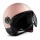 Casque Jet Momo Design Fighter II Rose Mat Blanc 13