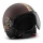 Casque Jet Momo Design Fighter II Tabac Mat Or 15
