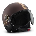 Casque moto Momo Design Fighter II Tabac Mat Or 15