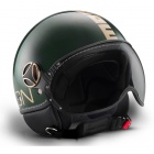 Casque Jet Momo Design Fighter II Vert Anglais Or 16