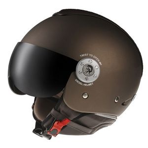 Casque moto Jet Mowie DJ Bronze Mat