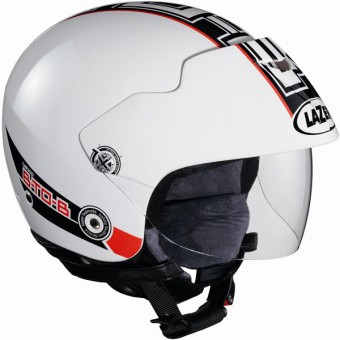Casque Jet Lazer Be-Bop B to B Blanc