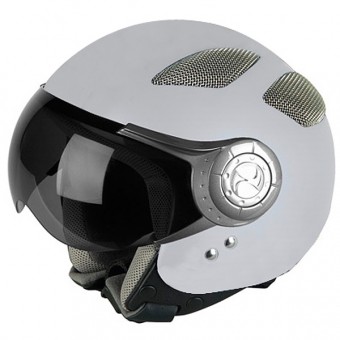 Casque moto Jet X537 Silver