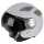 Casque moto Jet X537 Silver