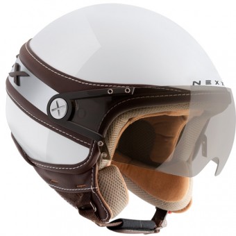 Casque Jet Nexx X60 Ice Blanc Marron