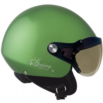 Casque Jet Nexx X60 Spring vert metal