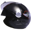 Casque moto No Fear Jet 215 Top Gun Black Red Glos