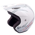 Casque Jet Torx Joel 2 Star Blanc