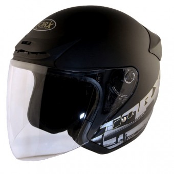 Casque Jet Torx Matt Noir Or Mat