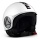 Casque Jet Momo Design Minimomo Blanc Noir Metal