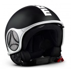 Casque Jet Momo Design Minimomo Noir Blanc Mat