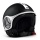Casque Jet Momo Design Minimomo Noir Blanc Mat