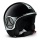 Casque Jet Momo Design Minimomo Noir Chrome Metal