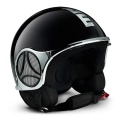 Casque Momo Design Minimomo Noir Chrome Metal